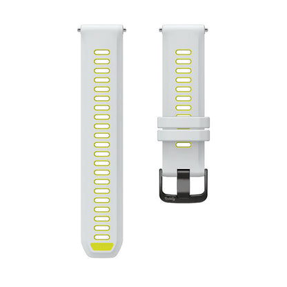 Garmin Forerunner 965 Bands Replacement with Spring Bars (22mm) White + Lime