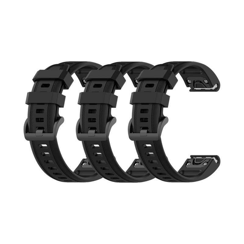 Garmin Instinct 2S Bands Replacement Quick Change (20mm) Black (3-Pack)