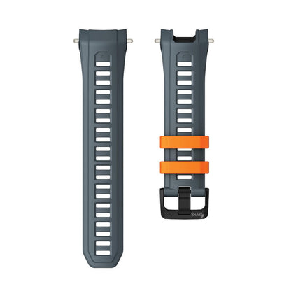 Garmin Instinct 3 Watch Bands Replacement with Spring Bars 22mm For 45mm Watch Twilight Blue + Orange