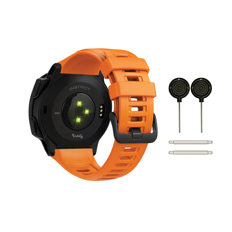 Garmin Instinct Bands Replacement Straps with Spring Bars (22mm) Orange