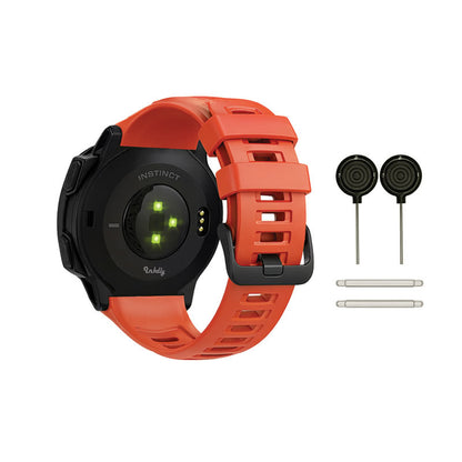 Garmin Instinct Bands Replacement Straps with Spring Bars (22mm) Red