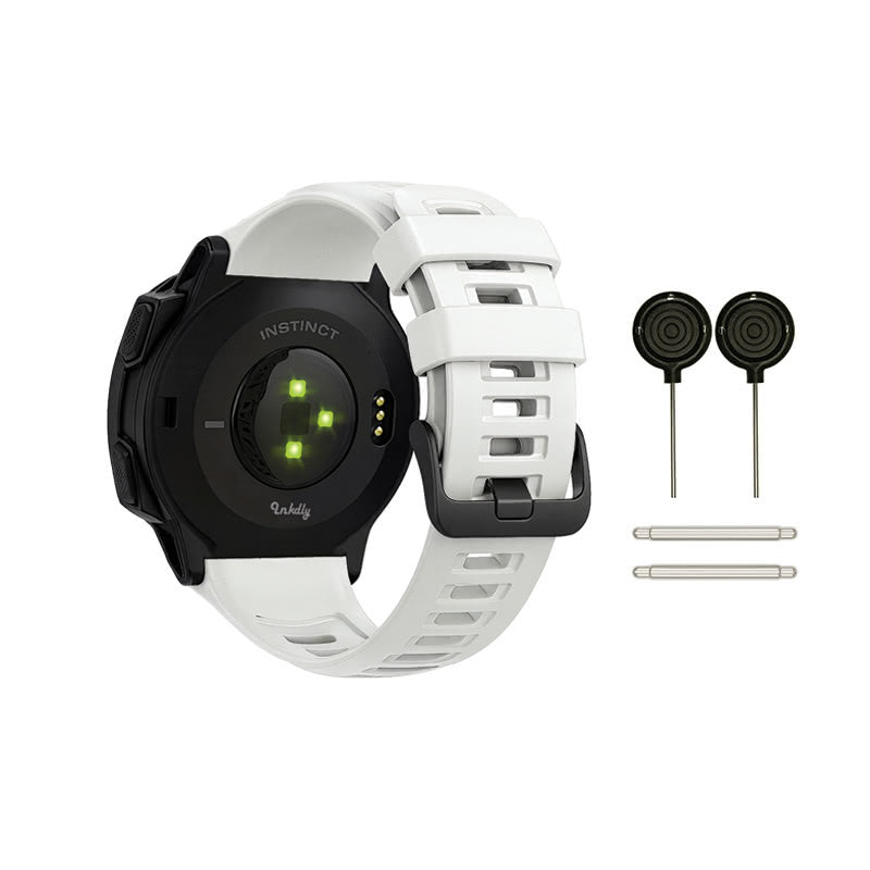 Garmin Instinct Bands Replacement Straps with Spring Bars (22mm) White