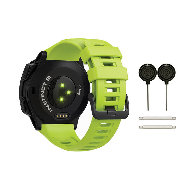 Garmin Instinct 2 Bands Replacement Straps with Spring Bars (22mm) Lime