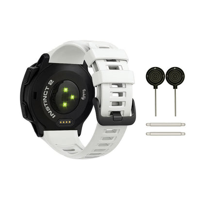 Garmin Instinct 2 Bands Replacement Straps with Spring Bars (22mm) White