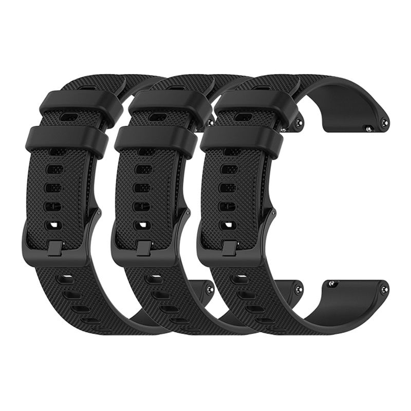 Garmin Vivoactive 4 Bands Replacement Straps (22mm) Black 3-Pack  