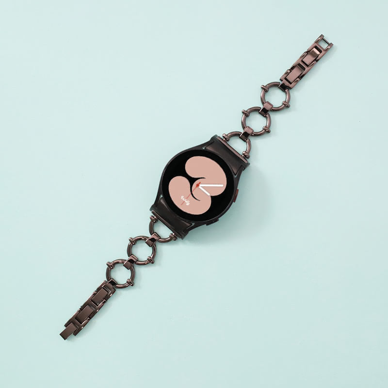 Harper Stainless Steel Samsung Galaxy Watch 4 Bands Replacement Black