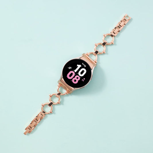 Harper Stainless Steel Samsung Galaxy Watch 5 Bands Replacement Rose Gold