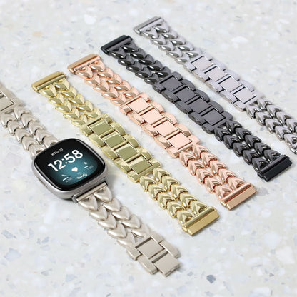 Juliet Stainless Steel Fitbit Versa 3 & Sense Watch Band   