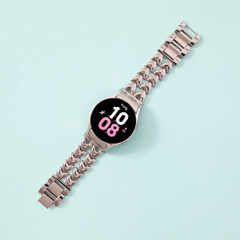 Juliet Stainless Steel Samsung Galaxy Watch 5 Bands Replacement Silver