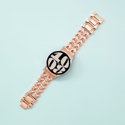 Juliet Stainless Steel Samsung Galaxy Watch 6 Bands Replacement Rose Gold