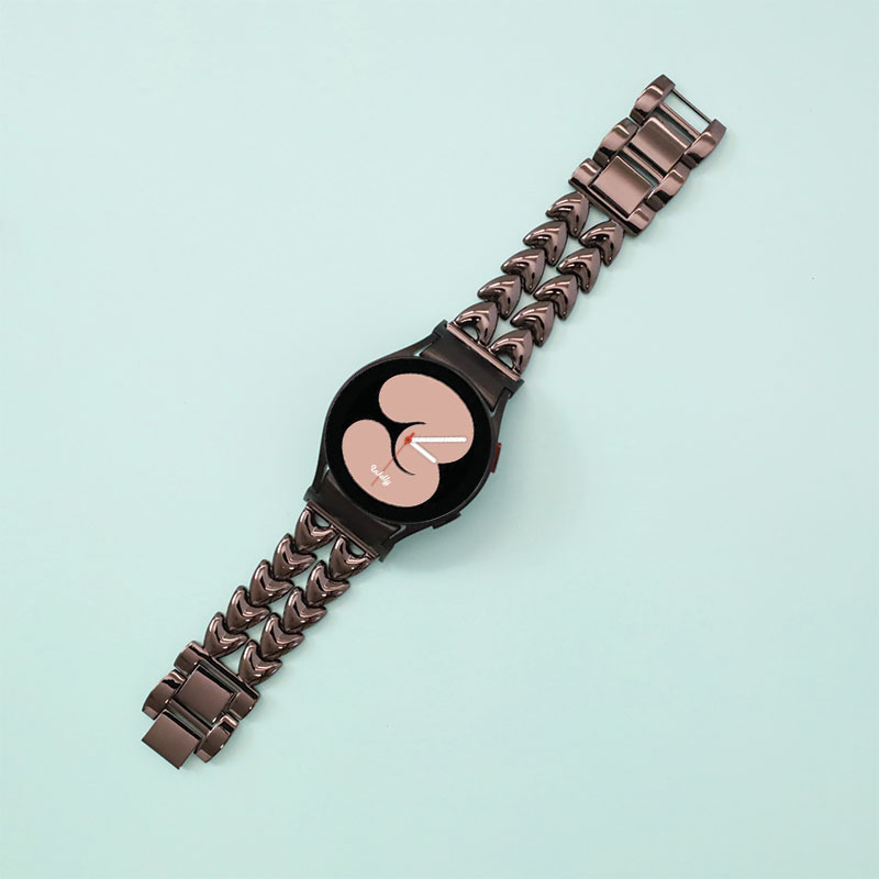 Juliet Stainless Steel Samsung Galaxy Watch 4 Bands Replacement Black