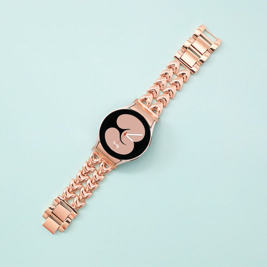 Juliet Stainless Steel Samsung Galaxy Watch 4 Bands Replacement Rose Gold