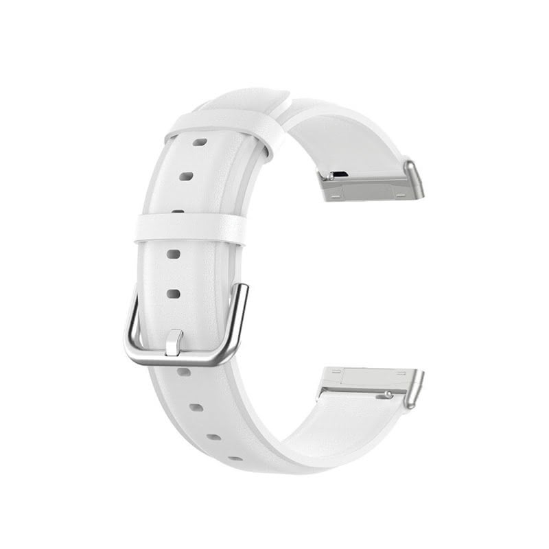 Leather Fitbit Versa 4 & Sense 2 Band Replacement Strap White  