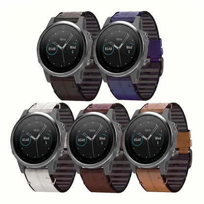 Leather Garmin Fenix 5S Bands Replacement Quick Change (20mm)