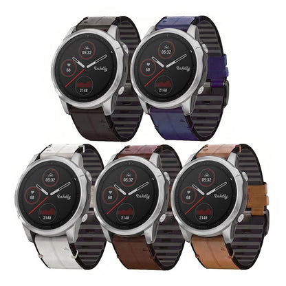 Leather Garmin Fenix 6S Bands Replacement Quick Change (20mm)