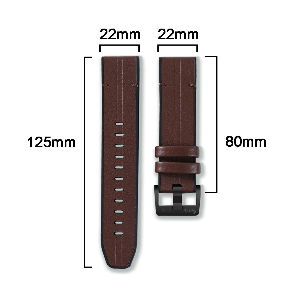Leather Garmin Fenix 8 Watch Bands Replacement Quick Change