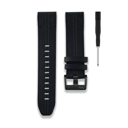Leather Garmin Forerunner 955 Bands Replacement Quick Change (22mm) Black