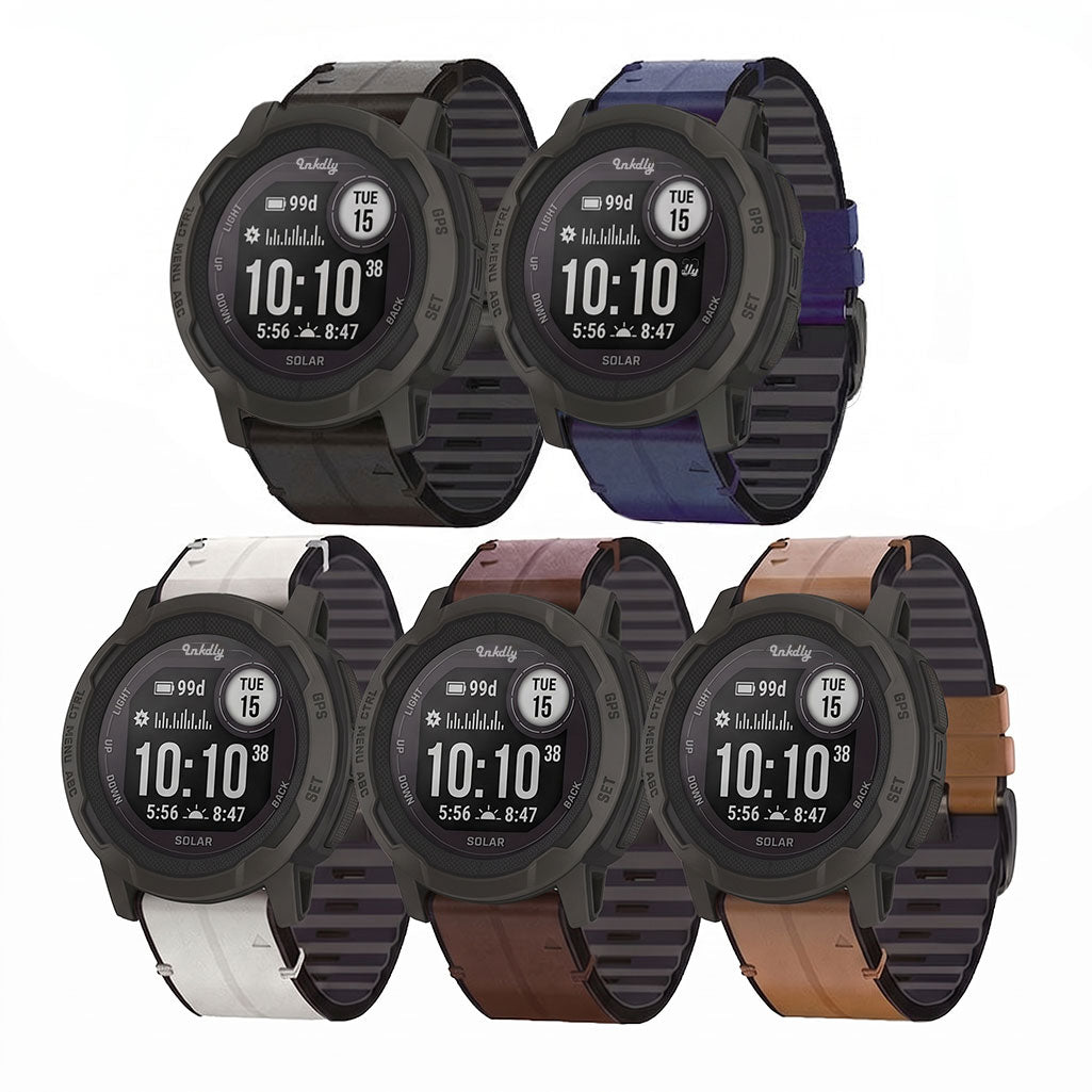 Leather Garmin Instinct 2 Bands Replacement Quick Change (22mm)