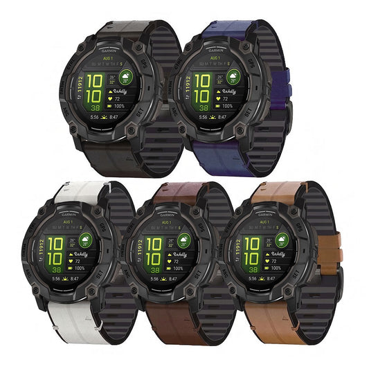 Leather Garmin Instinct 3 Bands Replacement Straps Quick Change