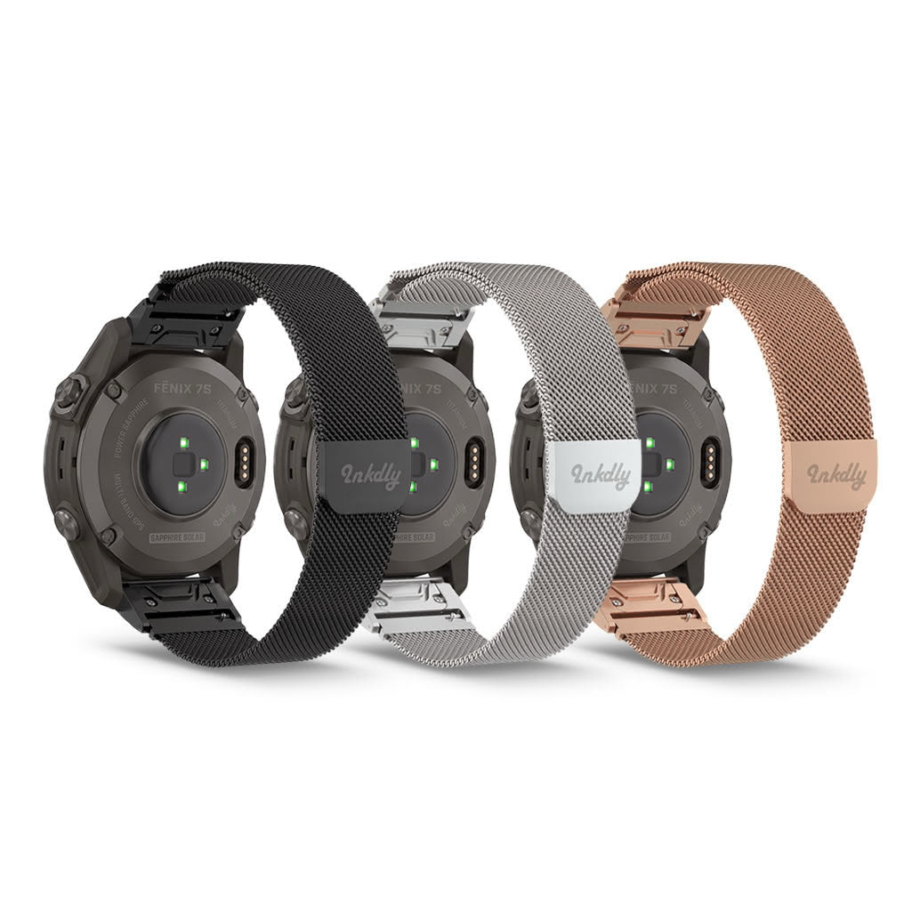 Milanese Garmin Fenix 7S Bands Magnetic Lock Quick Change (20mm)