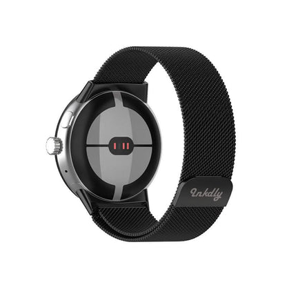 Milanese Google Pixel Watch 1 Band Replacement Magnetic Lock (41mm) Black Night