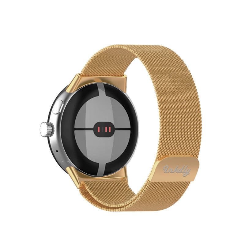 Milanese Google Pixel Watch 1 Band Replacement Magnetic Lock (41mm) Gold Honour