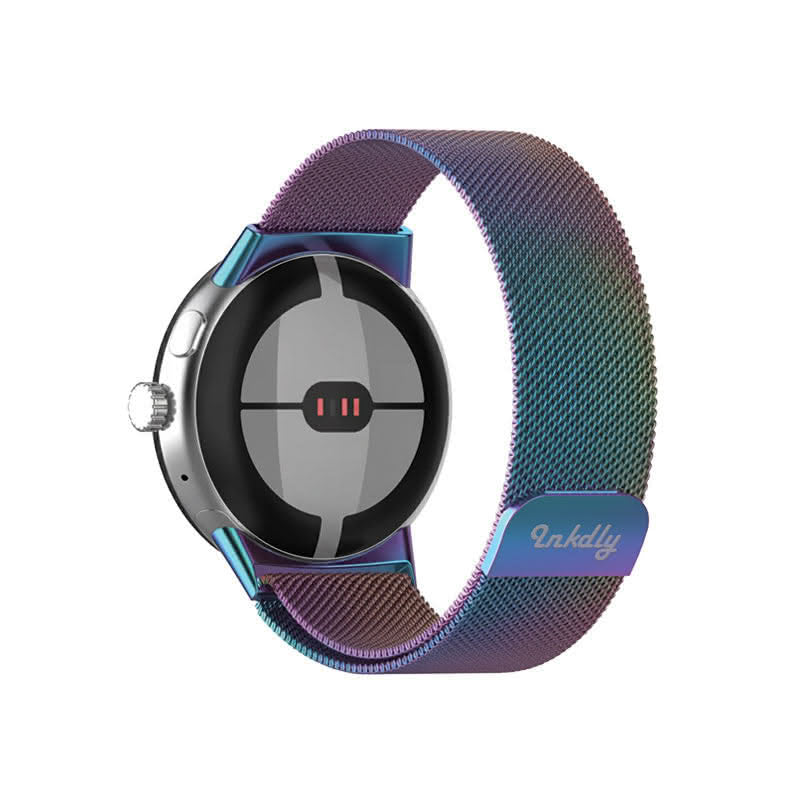 Milanese Google Pixel Watch 1 Band Replacement Magnetic Lock (41mm) Iridescent