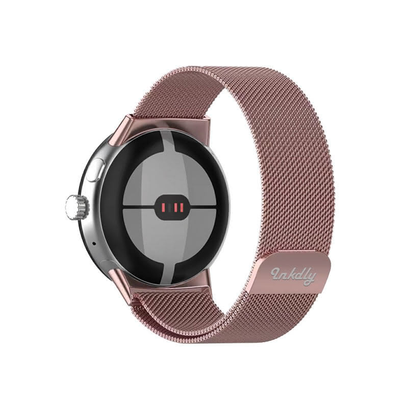 Milanese Google Pixel Watch 1 Band Replacement Magnetic Lock (41mm) Rose Pink