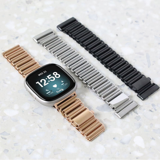 Phoebe Stainless Steel Fitbit Versa 3 & Sense Watch Band   