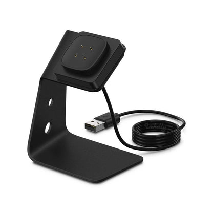 Refuel Fitbit Versa 3 & Sense Charger Stand USB-A Black