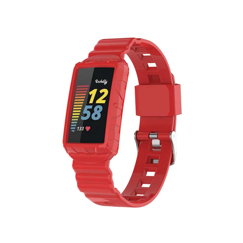 Retro Fitbit Charge 5 Bands Replacement Straps Red  