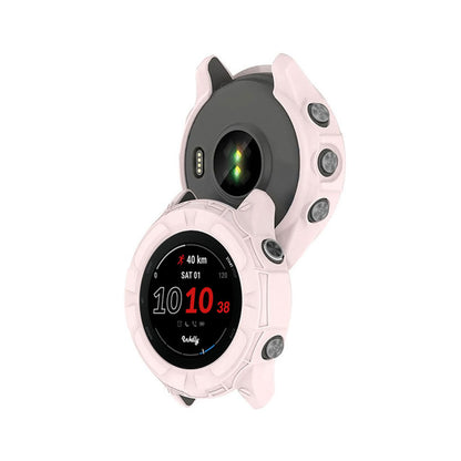 Rugged Garmin Forerunner 255S Protective Cover Case Light Pink