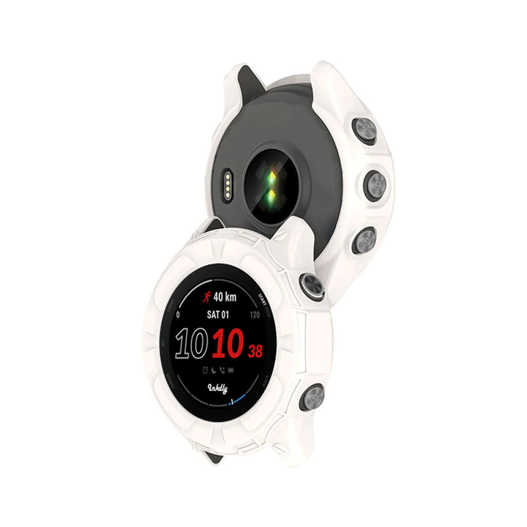 Rugged Garmin Forerunner 255S Protective Cover Case White