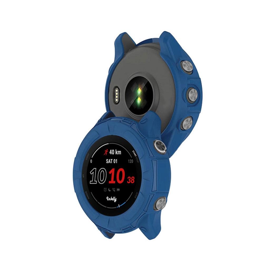 Rugged Garmin Forerunner 255 Protective Cover Case Dark Blue