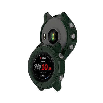 Rugged Garmin Forerunner 255 Protective Cover Case Olive Green