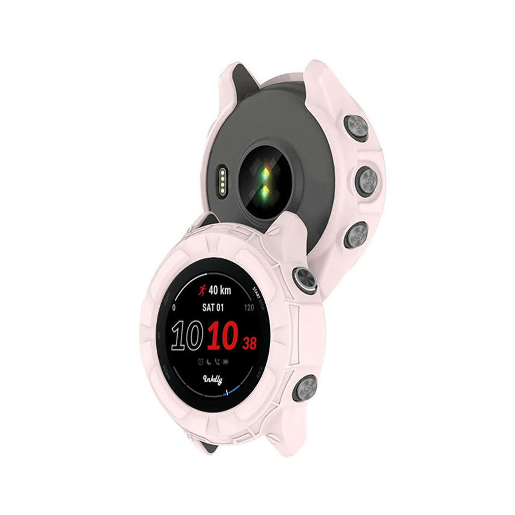 Rugged Garmin Forerunner 255 Protective Cover Case Light Pink