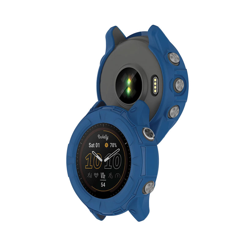 Rugged Garmin Forerunner 955 Protective Cover Case Dark Blue