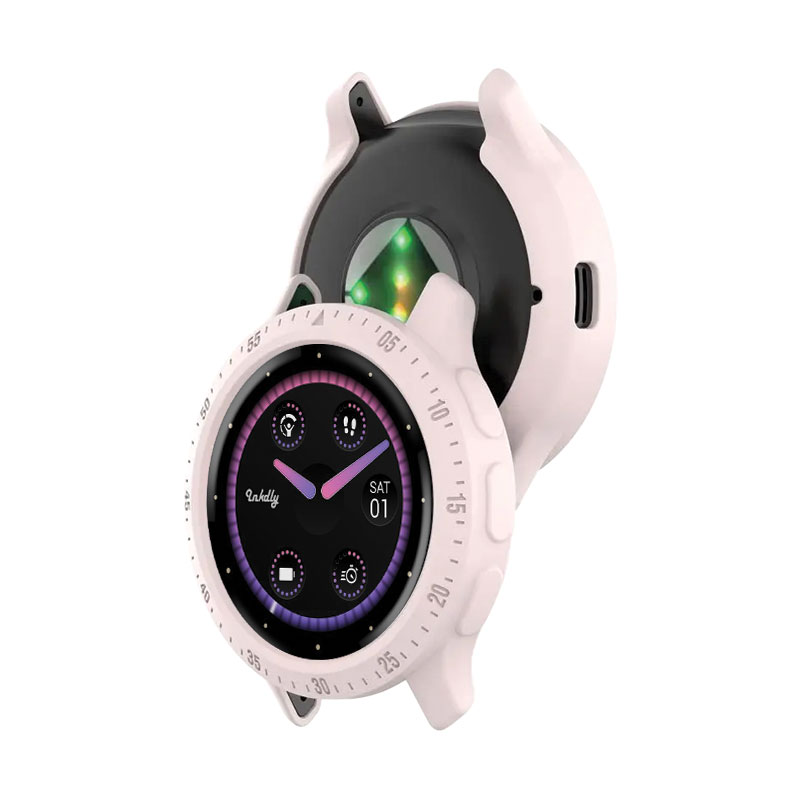 Rugged Garmin Venu 3S Protective Cover Case Light Pink