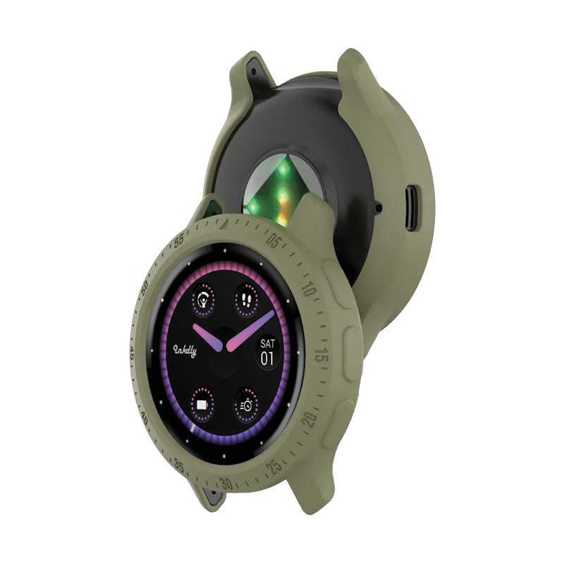 Rugged Garmin Venu 3S Protective Cover Case Pine Needle Green