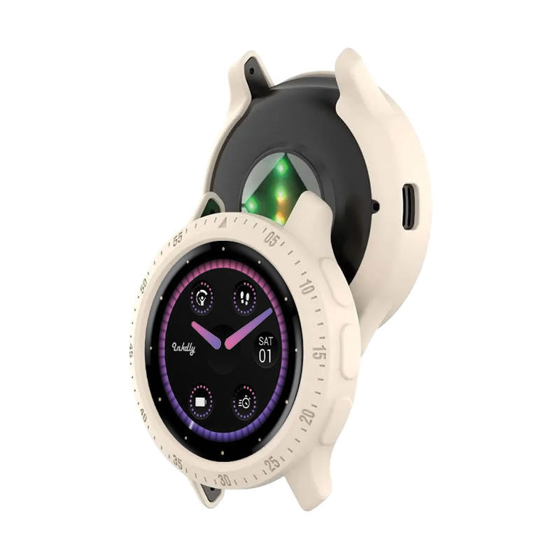 Rugged Garmin Venu 3S Protective Cover Case Starlight