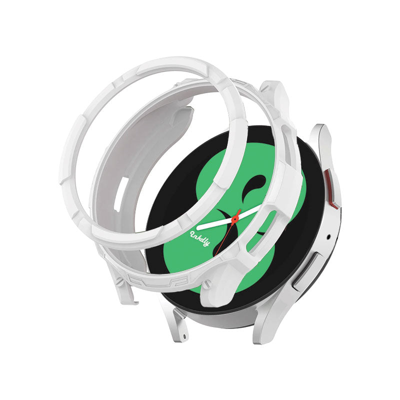 Rugged Samsung Galaxy Watch 4 Protective Cover Case 40mm Watch White
