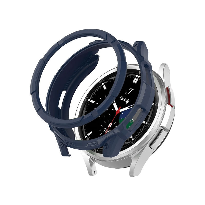 Rugged Samsung Galaxy Watch 4 Protective Cover Case 42mm Classic Watch Midnight Blue