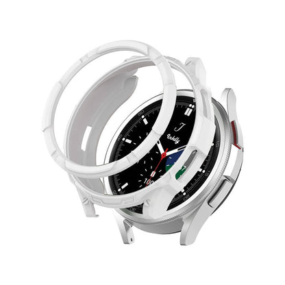 Rugged Samsung Galaxy Watch 4 Protective Cover Case 42mm Classic Watch White