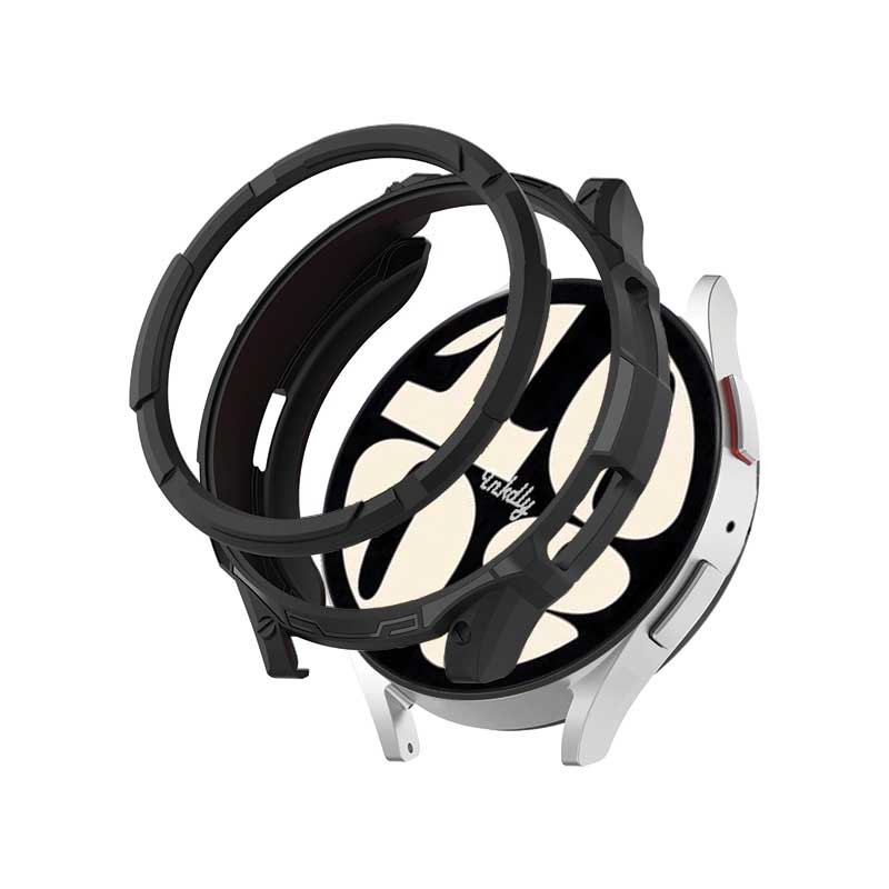 Rugged Samsung Galaxy Watch 6 Protective Cover Case 40mm Watch Black