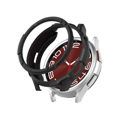 Rugged Samsung Galaxy Watch 6 Protective Cover Case 43mm Classic Watch Black