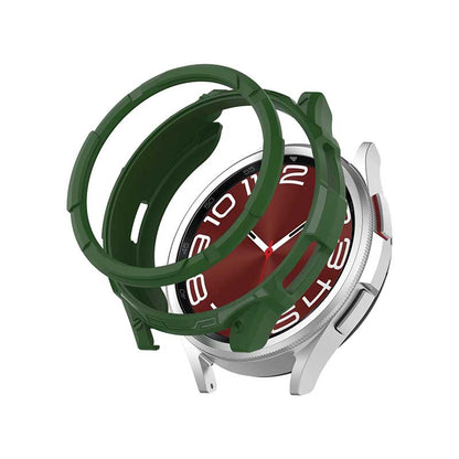 Rugged Samsung Galaxy Watch 6 Protective Cover Case 43mm Classic Watch Green