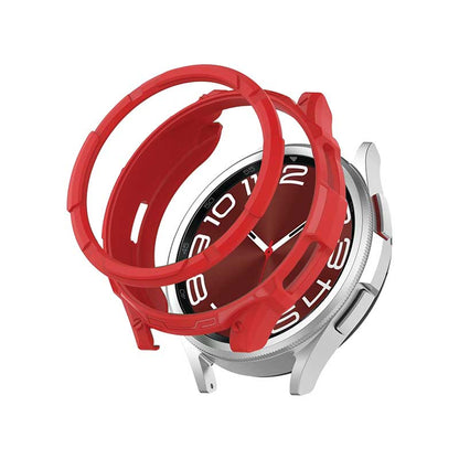 Rugged Samsung Galaxy Watch 6 Protective Cover Case 43mm Classic Watch Red
