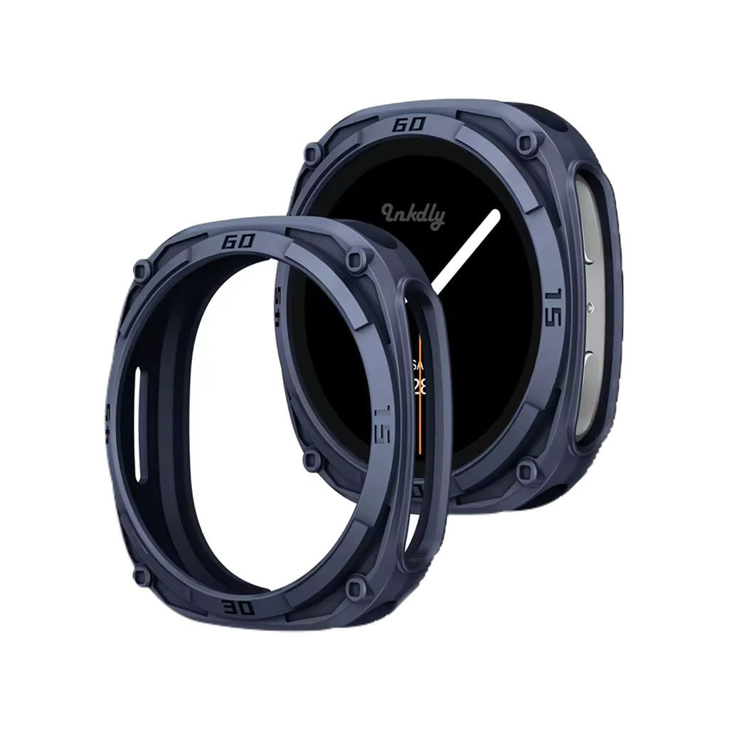 Rugged Samsung Galaxy Watch 8 Protective Cover Case 40mm Midnight Blue