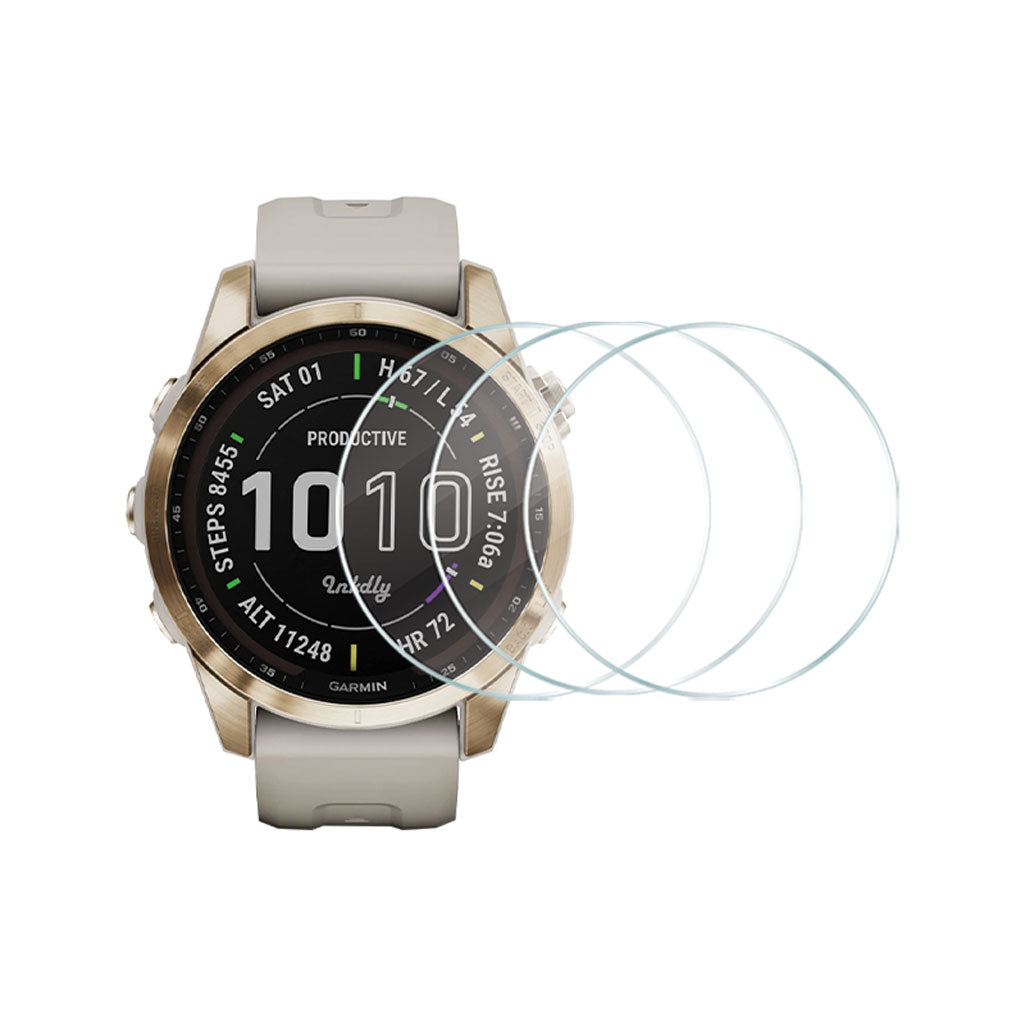 Tempered Glass Garmin Fenix 7S Screen Protector Clear 3pcs