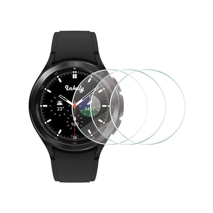 Tempered Glass Samsung Galaxy Watch 4 Screen Protector Kit 30mm Diam For 42mm Classic Watch Clear 3pcs
